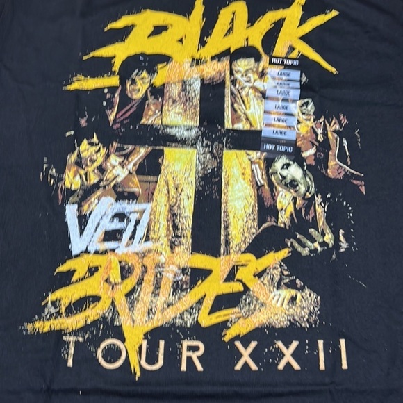 Black veil brides deadstock men’s large black 22 tour band emo rock scre… - Picture 2 of 6